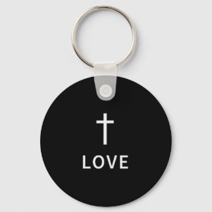 Christelijk Minimaal Kruis Liefde Subtiele Religie Sleutelhanger