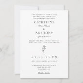 Christelijk minimalistisch elegante klassieke kath kaart (Voorkant)