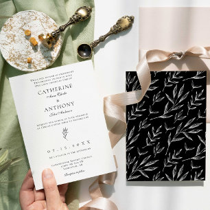 Christelijk minimalistisch elegante klassieke kath kaart