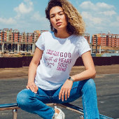 Christelijk Modern Roze Script Bijbelvers T-shirt