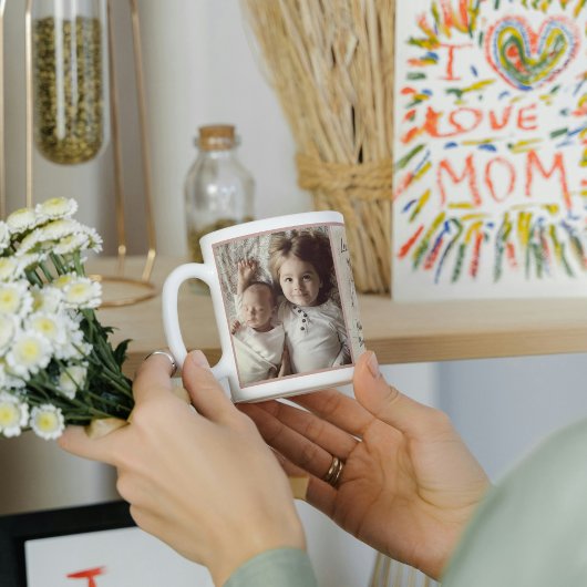 Christelijk Moeder Fotocollage Naam Spreuken 31:28 Koffiemok