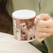 Christelijk Moeder Fotocollage Naam Spreuken 31:28 Koffiemok