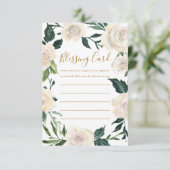 Christelijk Moeder's Zegen Partij Bloemen Gebed Informatiekaartje (Staand voorkant)