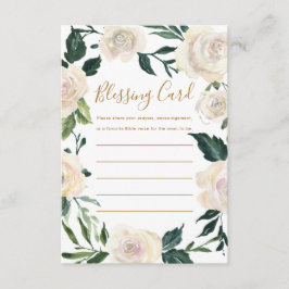 Christelijk Moeder's Zegen Partij Bloemen Gebed Informatiekaartje