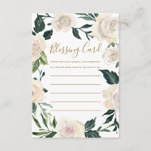 Christelijk Moeder's Zegen Partij Bloemen Gebed Informatiekaartje