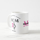 Christelijk MOM TE WORDEN Monogram Koffiemok (Voorkant links)