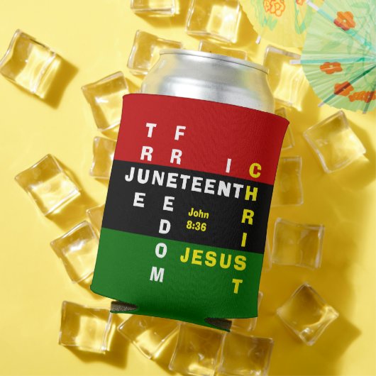Christelijk Monogram JUNETEENTH Koeler Blikje (Insitu Zomer)