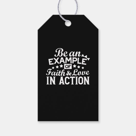 Christelijk motiveringsontwerp - geloof, liefde en cadeaulabel (Voorkant)