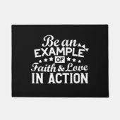 Christelijk motiveringsontwerp - geloof, liefde en deurmat (Voorkant)