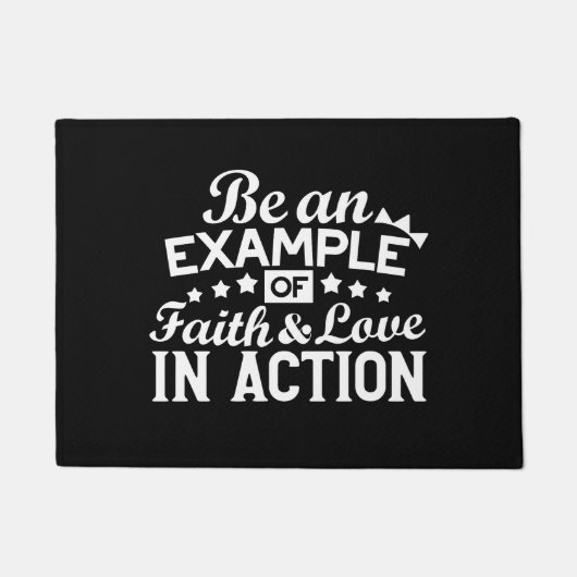 Christelijk motiveringsontwerp - geloof, liefde en deurmat (Voorkant)