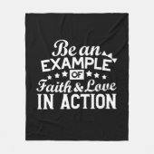 Christelijk motiveringsontwerp - geloof, liefde en fleece deken (Voorkant)