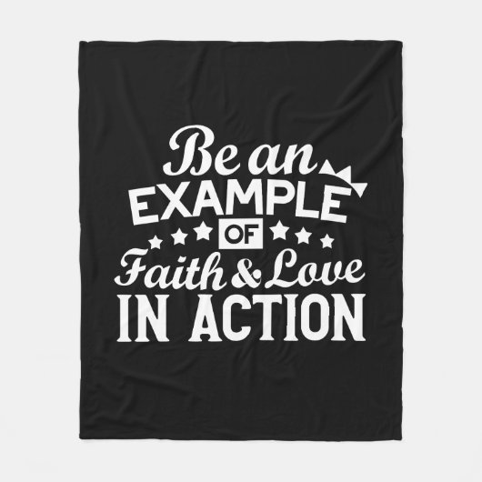 Christelijk motiveringsontwerp - geloof, liefde en fleece deken (Voorkant)