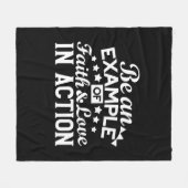 Christelijk motiveringsontwerp - geloof, liefde en fleece deken (Voorkant (Horizontaal))