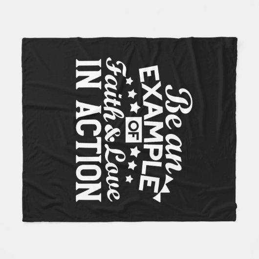 Christelijk motiveringsontwerp - geloof, liefde en fleece deken (Voorkant (Horizontaal))