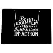 Christelijk motiveringsontwerp - geloof, liefde en groot cadeauzakje (Voorkant)