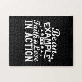 Christelijk motiveringsontwerp - geloof, liefde en legpuzzel (Horizontaal)