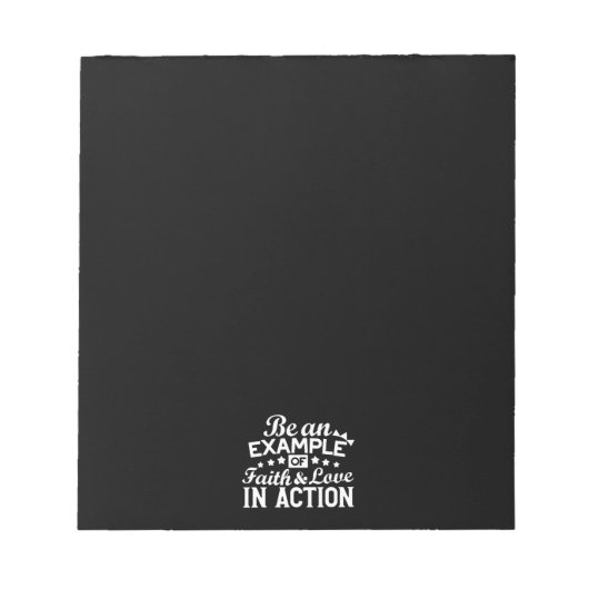 Christelijk motiveringsontwerp - geloof, liefde en notitieblok (Voorkant)