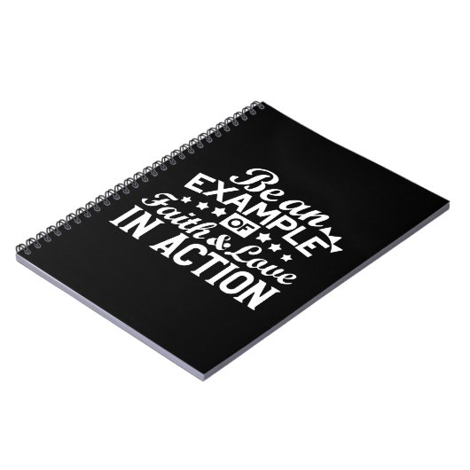 Christelijk motiveringsontwerp - geloof, liefde en notitieboek (Linkerzijde)