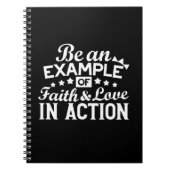 Christelijk motiveringsontwerp - geloof, liefde en notitieboek (Voorkant)