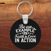 Christelijk motiveringsontwerp - geloof, liefde en sleutelhanger (Voorkant)