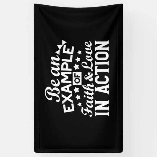 Christelijk motiveringsontwerp - geloof, liefde en spandoek (Verticaal)