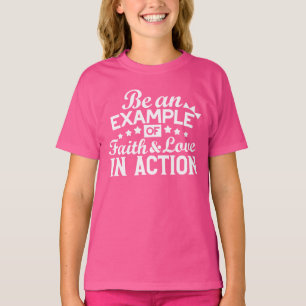 Christelijk motiveringsontwerp - geloof, liefde en t-shirt