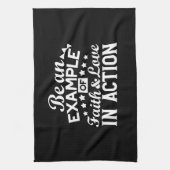 Christelijk motiveringsontwerp - geloof, liefde en theedoek (Verticaal)