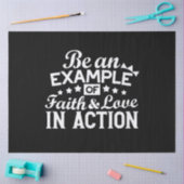 Christelijk motiveringsontwerp - geloof, liefde en tissuepapier (Craft)