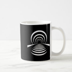 Christelijk na-leven illusie tunnel retro abstract koffiemok