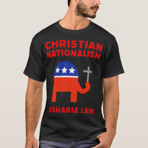 Christelijk nationalisme is de sharia-wet familie t-shirt