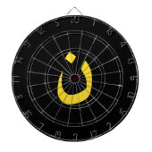 Christelijk Nazareen Spiritueel symbool in geel Dartbord (Voorkant)