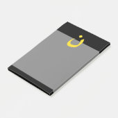 Christelijk Nazareen Spiritueel symbool in geel Post-it® Notes (Schuin)