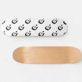 Christelijk Nazarene Cross Black en White Skateboard (Horizontaal)