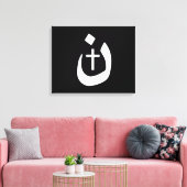 Christelijk Nazarene Cross Spiritueel Canvas Afdruk (Insitu (Woonkamer))
