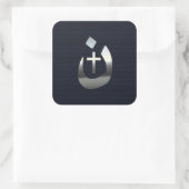 Christelijk Nazarene Spiritueel symbool Vierkante Sticker (Tas)