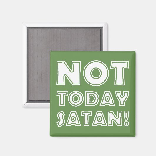 Christelijk niet vandaag satan magneet (Voorkant / Achterkant)