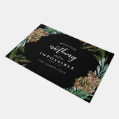 Christelijk Niets is onmogelijk zwart. Deurmat (Schuin)