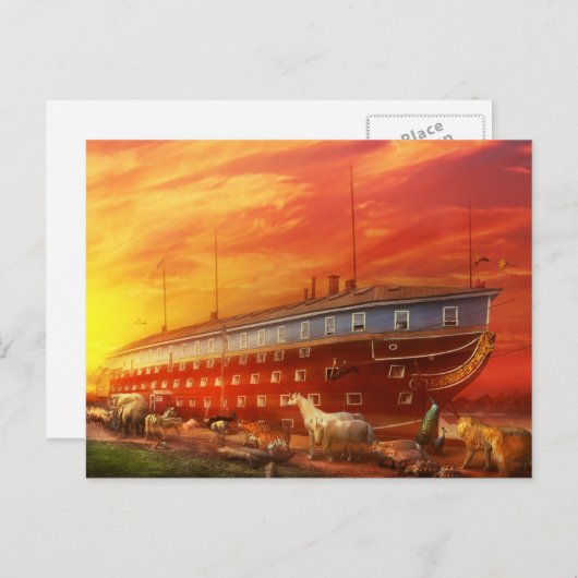 Christelijk - Noah's Ark - Het begin Briefkaart (Voorkant / Achterkant)