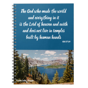 Christelijk Notitieboek Crater Lake Oregon