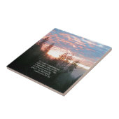 Christelijk oerlandschap van de Bijbel Tegeltje (Zijkant)