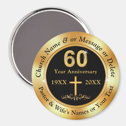 Christelijk of 60e kerkelijk Jubileum, gunsten Magneet (Voorkant / Achterkant)