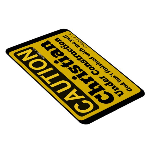 Christelijk onder constructie koelkastmagneet magneet (Rechterzijde)