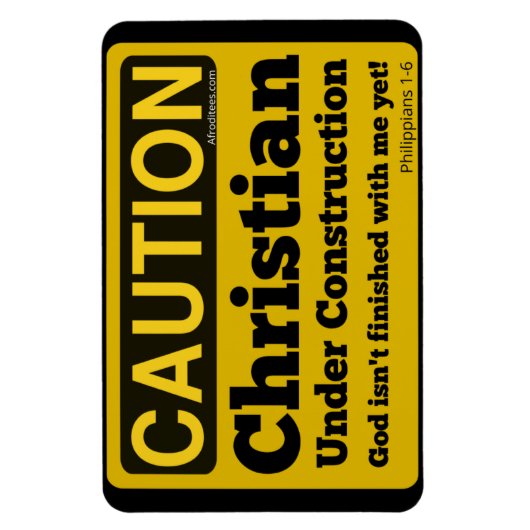 Christelijk onder constructie koelkastmagneet magneet (Verticaal)