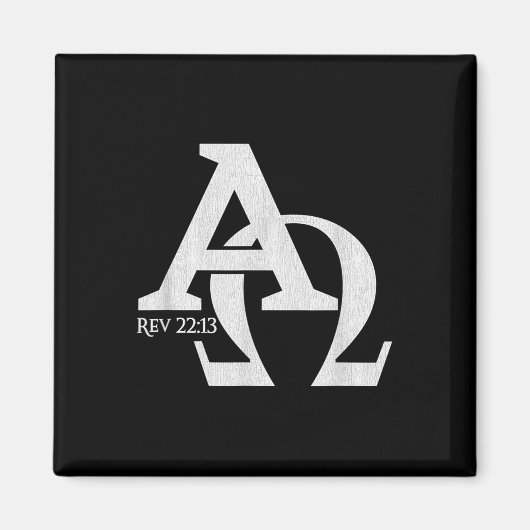 Christelijk ontwerp - Alpha en Omega De Griekse Le Magneet (Voorkant)