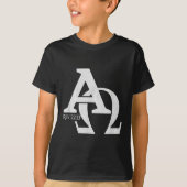 Christelijk ontwerp - Alpha en Omega De Griekse Le T-shirt (Voorkant)