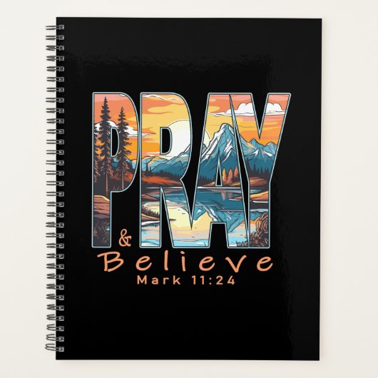 Christelijk ontwerp 'Bid en geloof' Planner (Voorkant)