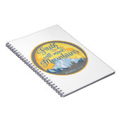 Christelijk ontwerp 'Geloof verzet bergen' Notitieboek (Rechterzijde)