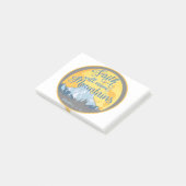 Christelijk ontwerp 'Geloof verzet bergen' Post-it® Notes (Schuin)