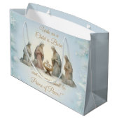 Christelijk ontwerp kerst groot cadeauzakje (Achterkant Gekanteld)
