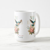 Christelijk ontwerp met Cross en Bird Koffiemok (Voorkant rechts)